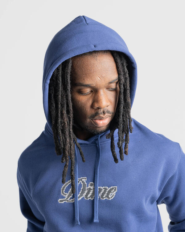 Dime Pixel Cursive Hoodie | DIMEFA2419BLU | AFEW STORE